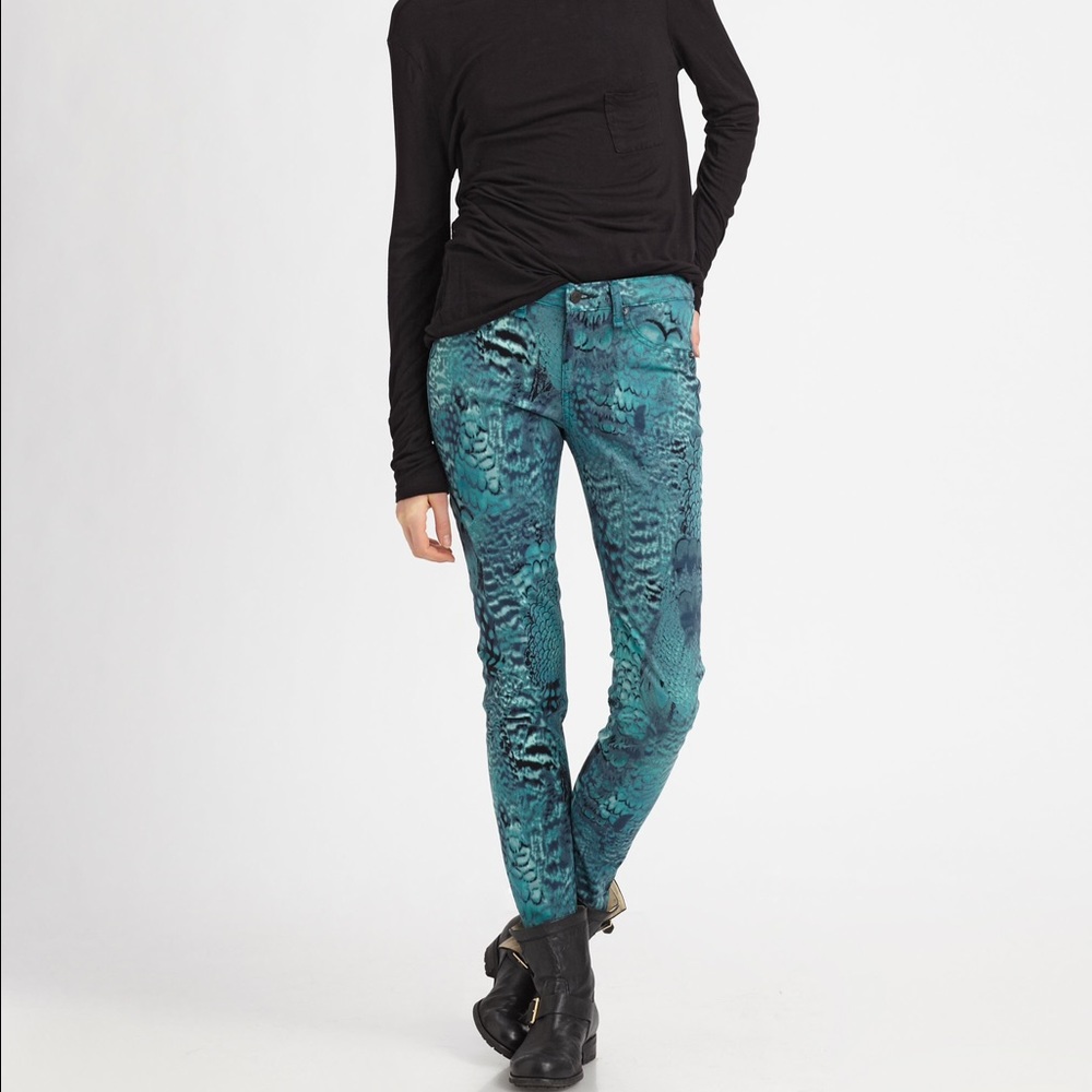 Rag and Bone Peacock legging jean